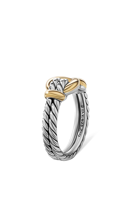 Thoroughbred Loop Ring with 18k Yellow Gold